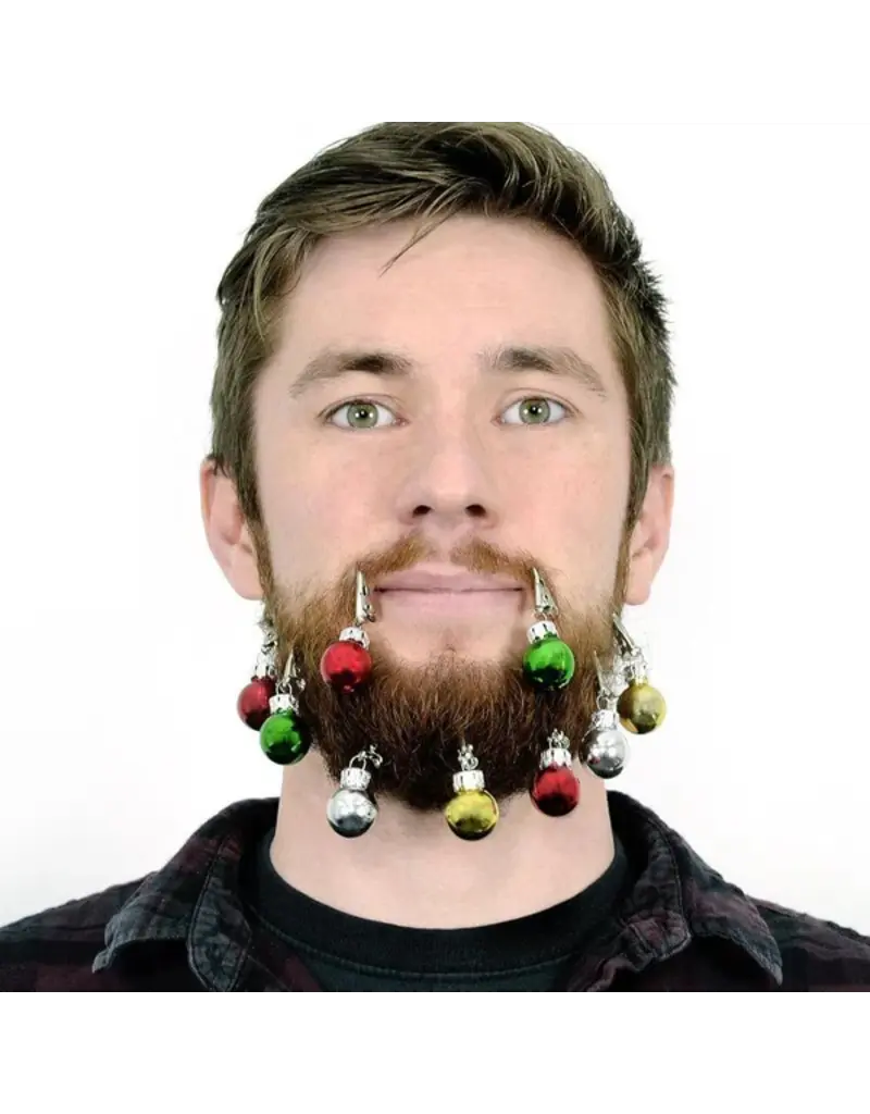 THE DIABOLICAL GIFT PEOPLE BEARD BAUBLES - HOLIDAY