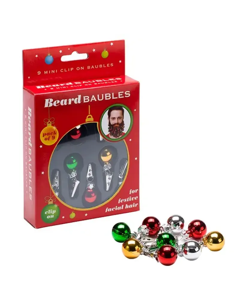 THE DIABOLICAL GIFT PEOPLE BEARD BAUBLES - HOLIDAY