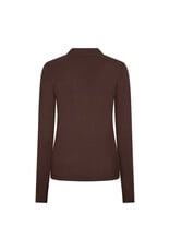 L/S TURTLE NECK - BASIC - BROWN