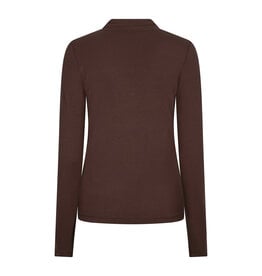 L/S TURTLE NECK - BASIC - BROWN