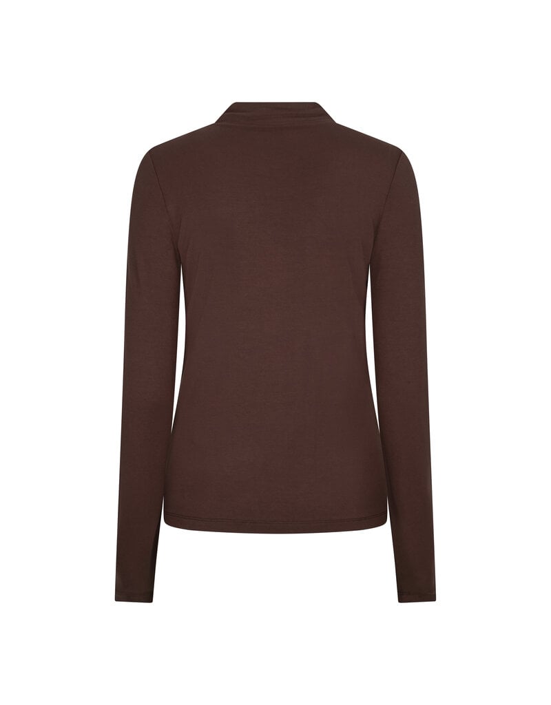 L/S TURTLE NECK - BASIC - BROWN
