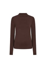 L/S TURTLE NECK - BASIC - BROWN