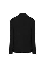 L/S TOP W/ JERSEY KNIT DETAIL