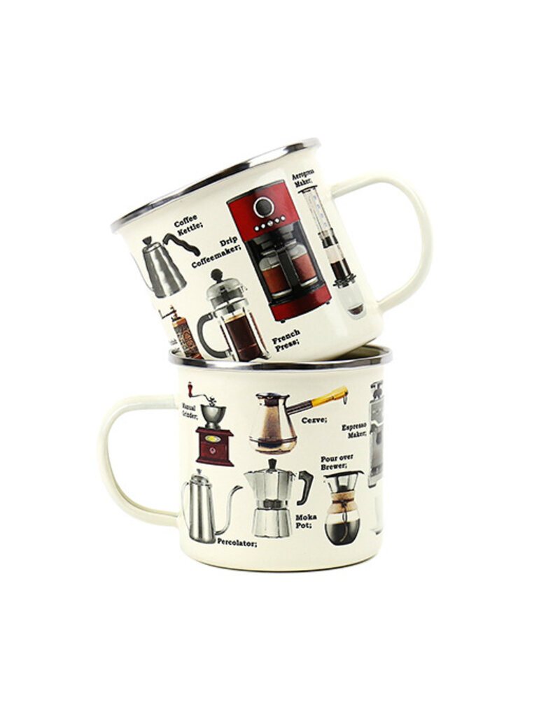 GIFT REPUBLIC ENAMEL MUG - 500ML