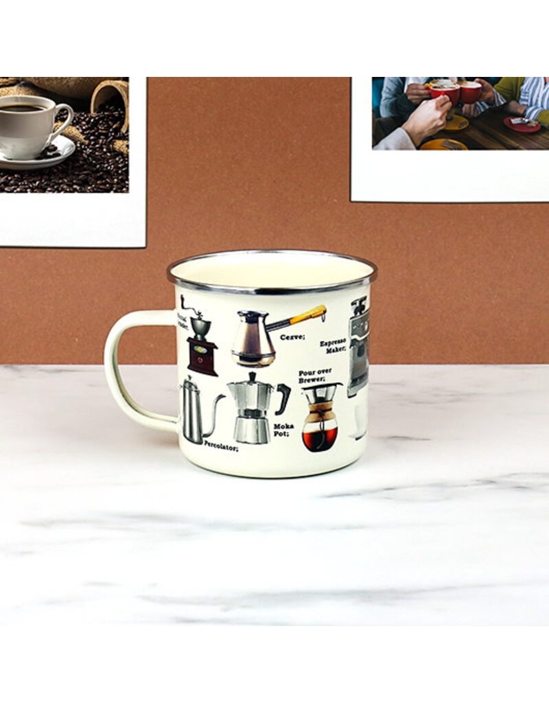 GIFT REPUBLIC ENAMEL MUG - 500ML