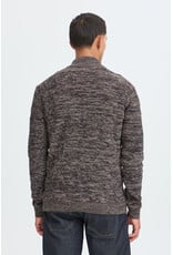 BLEND BILBO 1/4 ZIP SWEATER - MULCH BROWN