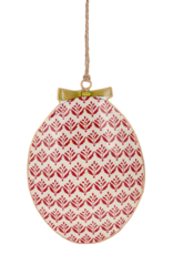 CARDINAL DISK ORNAMENT