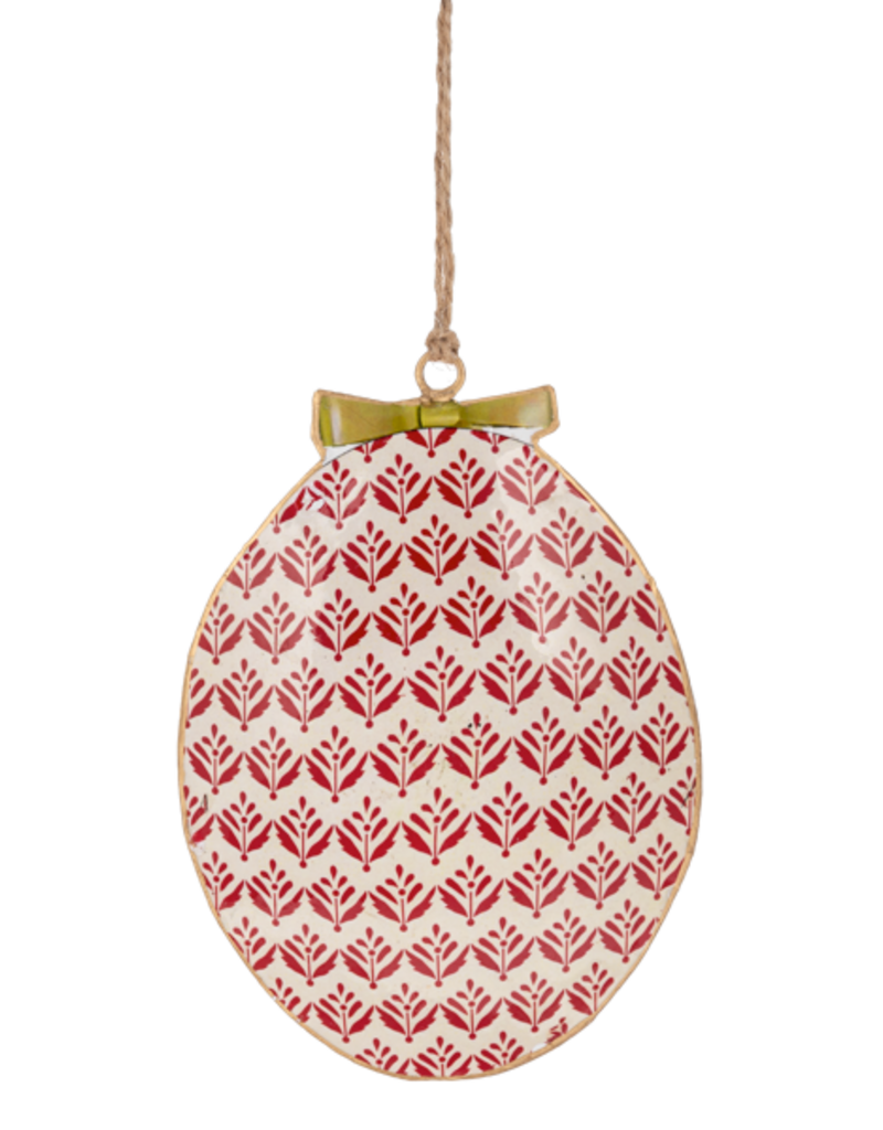 CARDINAL DISK ORNAMENT