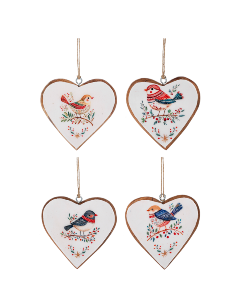 BIRD HEART ORNAMENTS