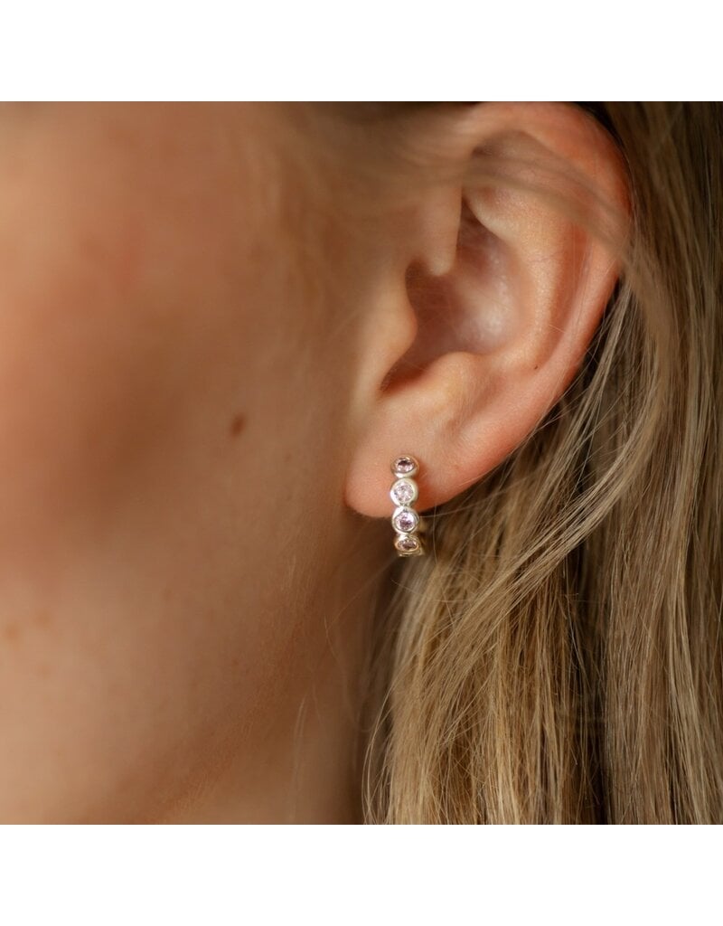 GLEE HATTIE HOOPS - PINK