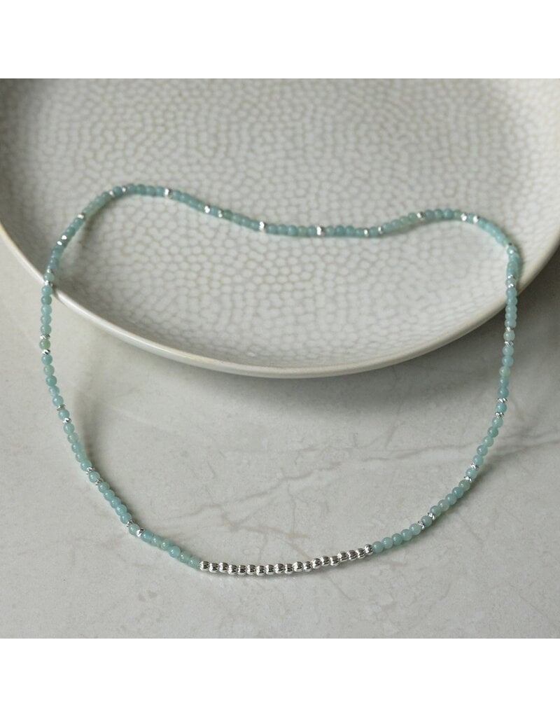 GLEE CIRCUIT LOOP NECKLACE/BRACELET - AMAZONITE