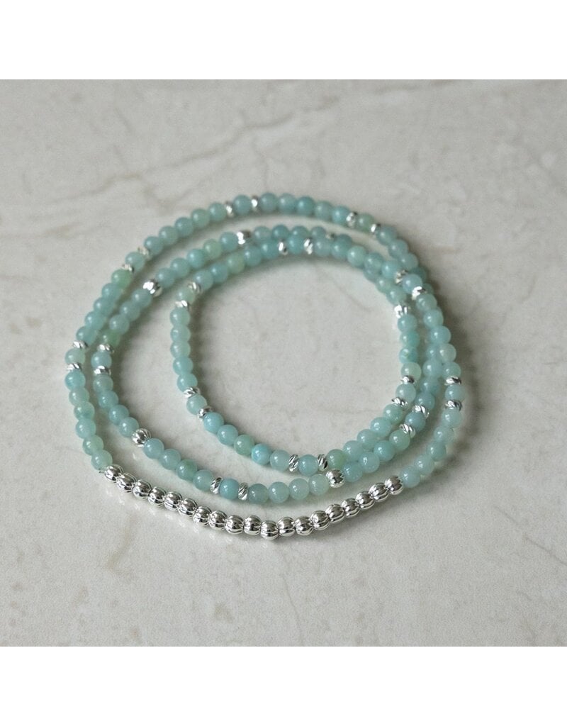 GLEE CIRCUIT LOOP NECKLACE/BRACELET - AMAZONITE