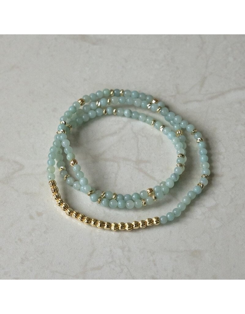GLEE CIRCUIT LOOP NECKLACE/BRACELET - AMAZONITE