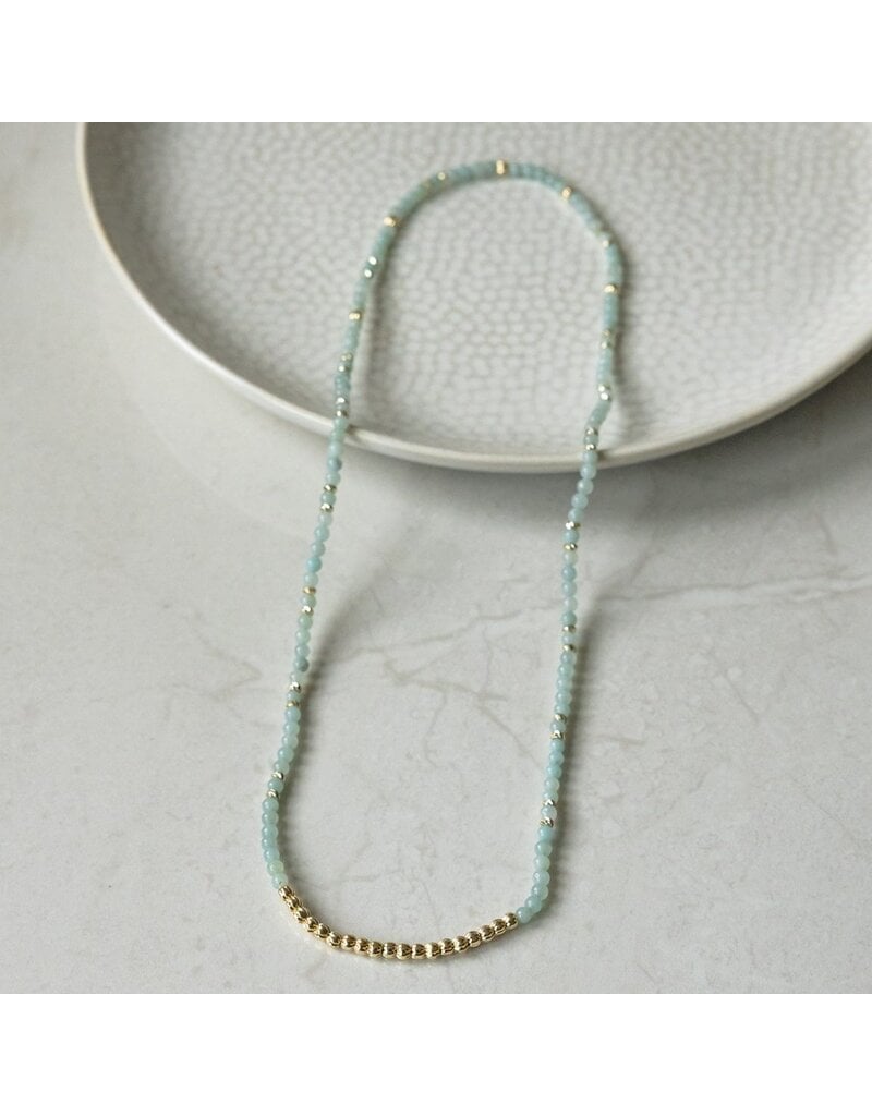 GLEE CIRCUIT LOOP NECKLACE/BRACELET - AMAZONITE