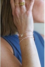 GLEE COLETTE LOOP NECKLACE / BRACELET - PINK OPAL