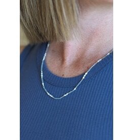 GLEE MIRA NECKLACE - LABRADORITE / PEARL