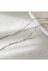 GLEE MIRA NECKLACE - LABRADORITE / PEARL