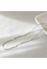 GLEE MIRA NECKLACE - LABRADORITE / PEARL