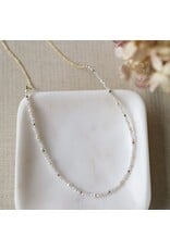 GLEE BETH NECKLACE - WHITE MOON STONE
