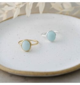 GLEE IDA RING - AMAZONITE