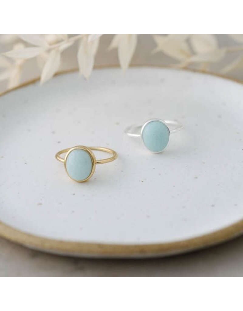 GLEE IDA RING - AMAZONITE