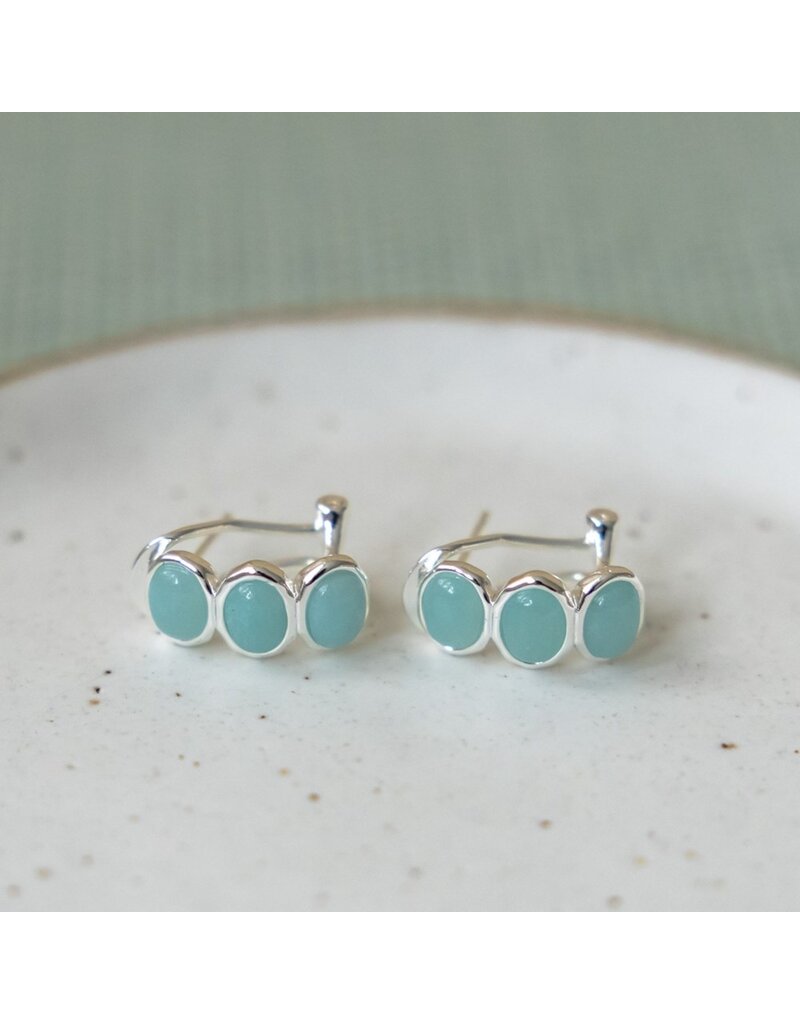 GLEE ESSENCE HOOPS - AMAZONITE