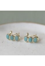 GLEE ESSENCE HOOPS - AMAZONITE
