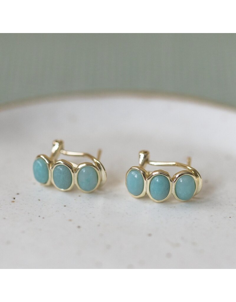 GLEE ESSENCE HOOPS - AMAZONITE