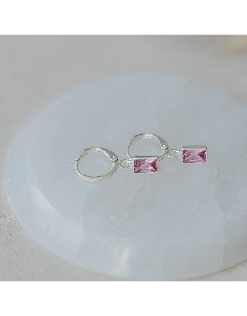 GLEE SHINE HOOPS - PINK