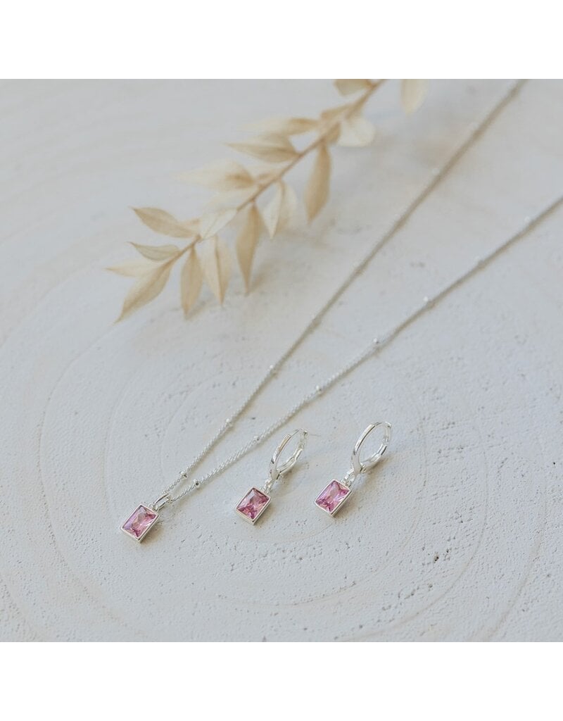 GLEE SHINE HOOPS - PINK