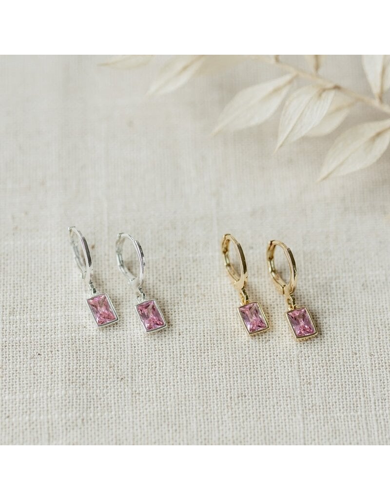GLEE SHINE HOOPS - PINK