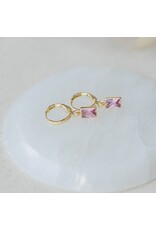 GLEE SHINE HOOPS - PINK