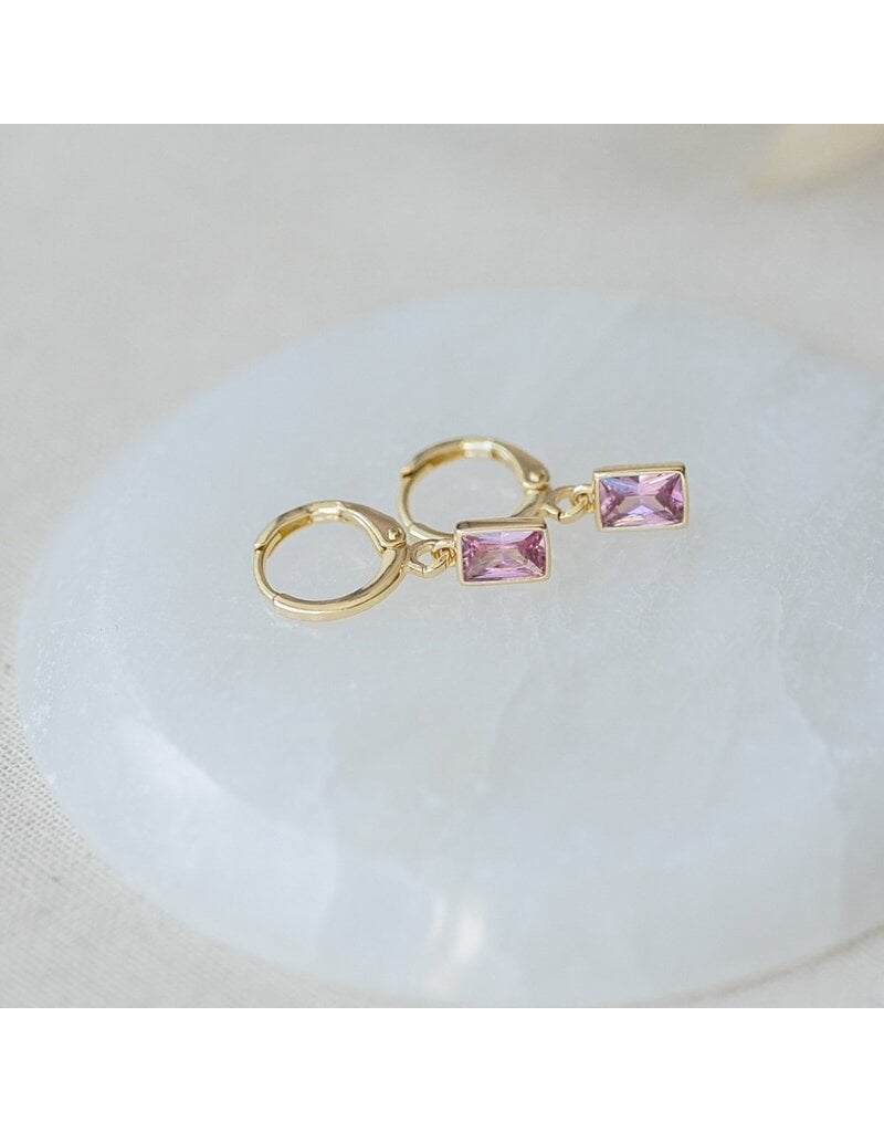 GLEE SHINE HOOPS - PINK
