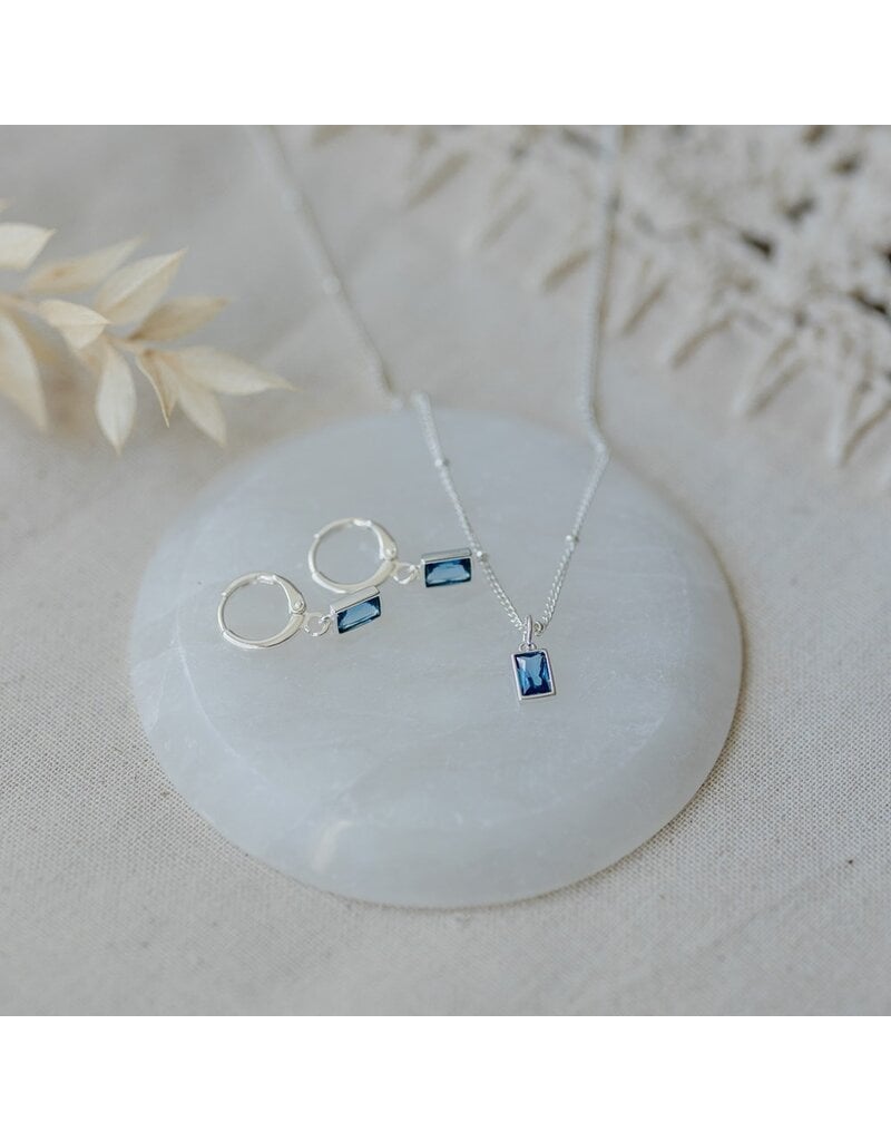 GLEE SHINE HOOPS - SKY BLUE