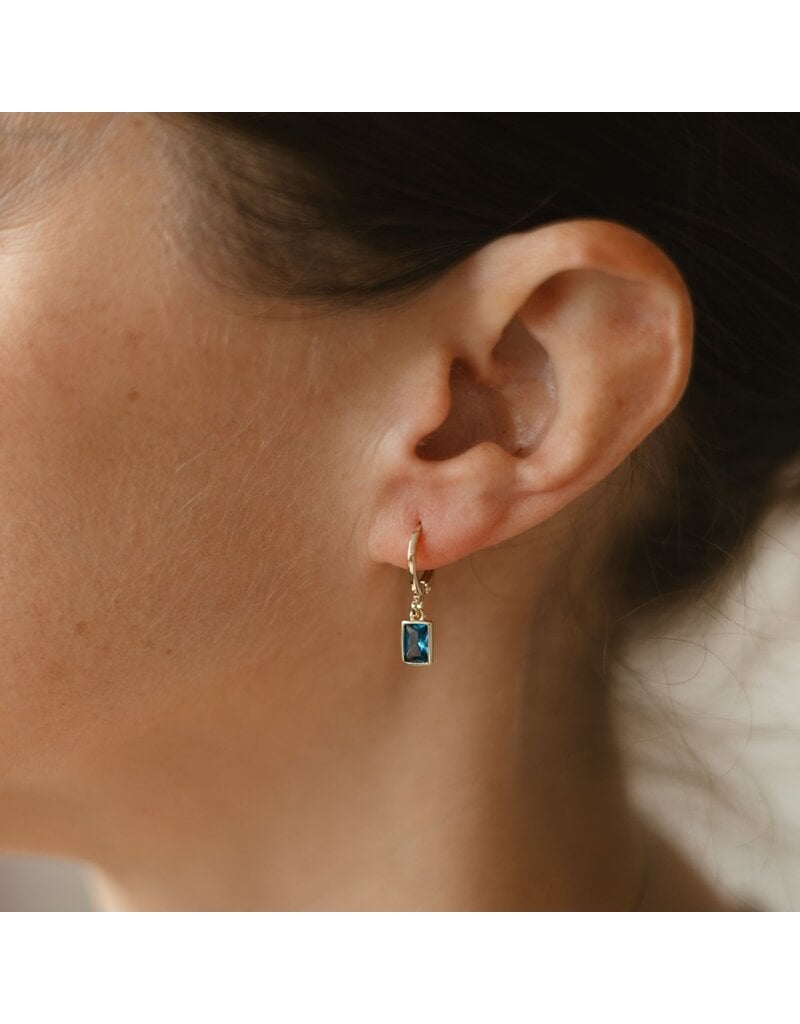 GLEE SHINE HOOPS - SKY BLUE
