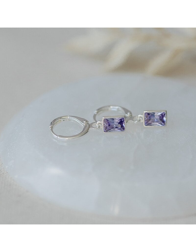 GLEE SHINE HOOPS - PURPLE