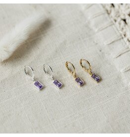 GLEE SHINE HOOPS - PURPLE