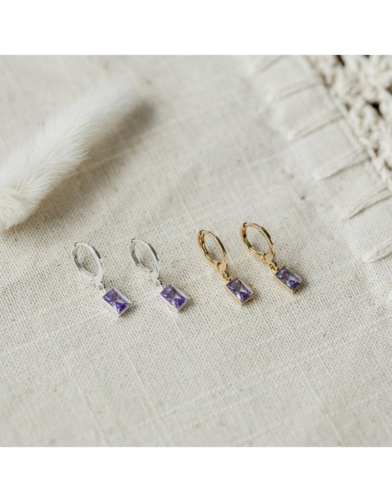 GLEE SHINE HOOPS - PURPLE