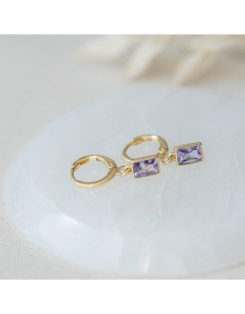 GLEE SHINE HOOPS - PURPLE