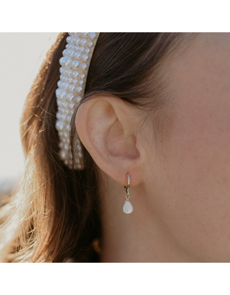 GLEE ZIA HOOPS - MOTHER OF PEARL