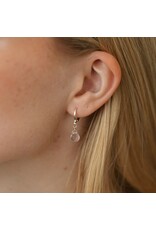 GLEE ZIA HOOPS - ROSE QUARTZ