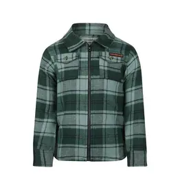 KOKO NOKO ZIP UP - GREEN PLAID