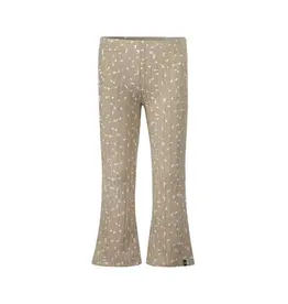 KOKO NOKO FLARED TROUSERS - TAUPE FLORAL