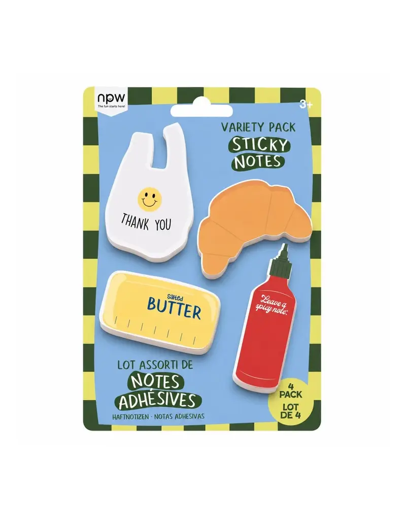 NPW GROUP STICKY NOTES - GROCERY VARIETY