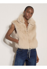 FAUX FUR ZIP VEST