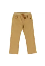 NANO TROUSER W/ ELASTIC WAIST - BROWN
