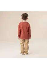 NANO TROUSER W/ ELASTIC WAIST - BROWN