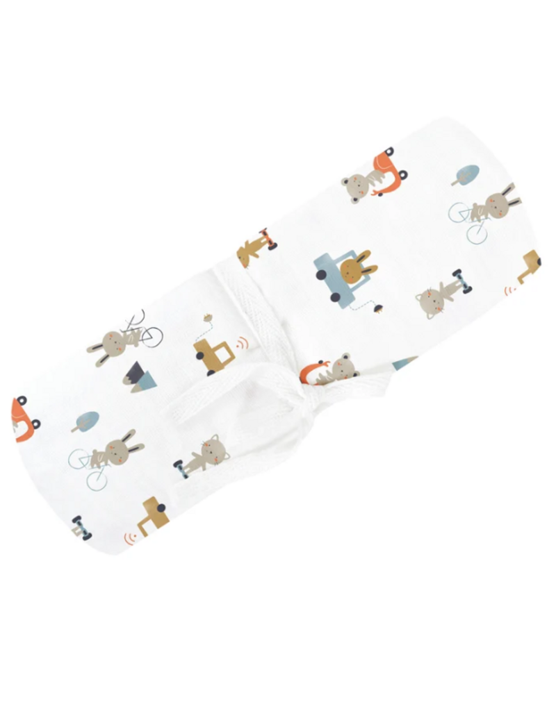 PERLIM PINPIN COTTON 48 X 48 MUSLIN BLANKET