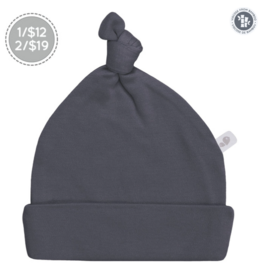 PERLIM PINPIN BAMBOO KNOTTED INFANT HATS - SOLID