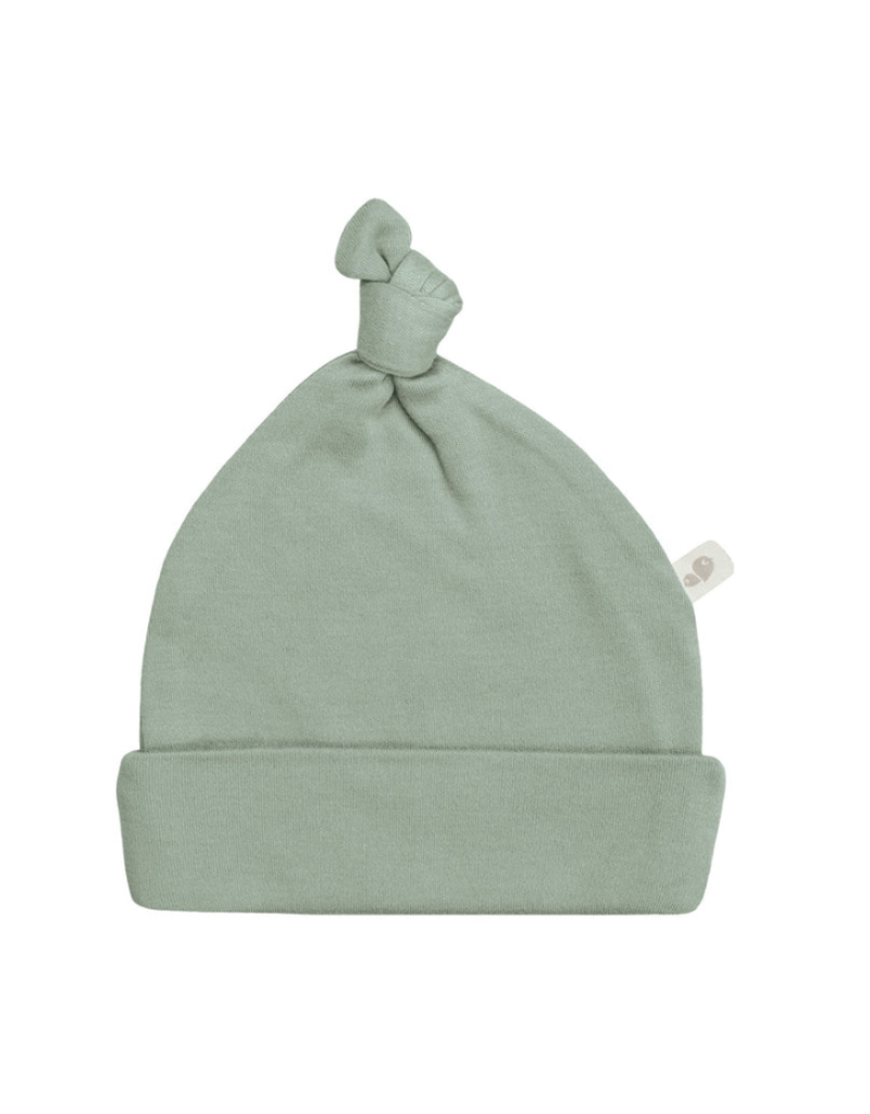 PERLIM PINPIN BAMBOO KNOTTED INFANT HATS - SOLID